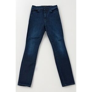 Mother Womens 25 High Rise Blue Super Swooner Howl The Disco Ball Skinny Jeans